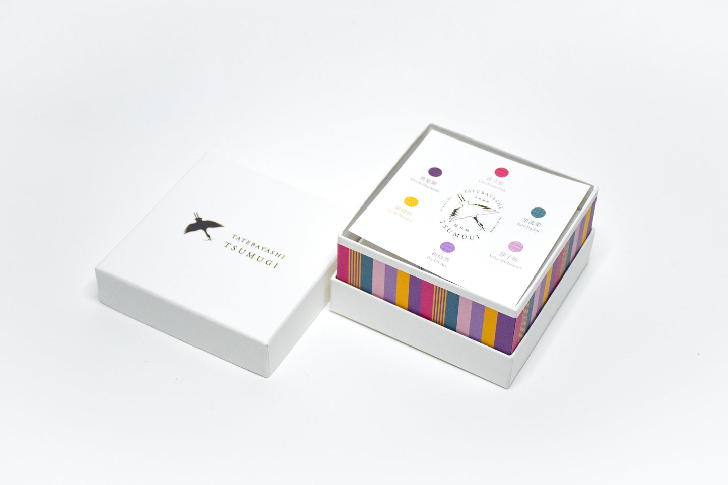 館林紬「日日凛」カラー万年筆インク６色セット