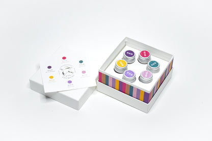 館林紬「日日凛」カラー万年筆インク６色セット