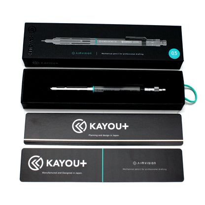 KAYOU AIMVISION カーユー エイムヴィジョン 0.5mm シャープペンシル Stone Black Mineral Silver  Native Gold