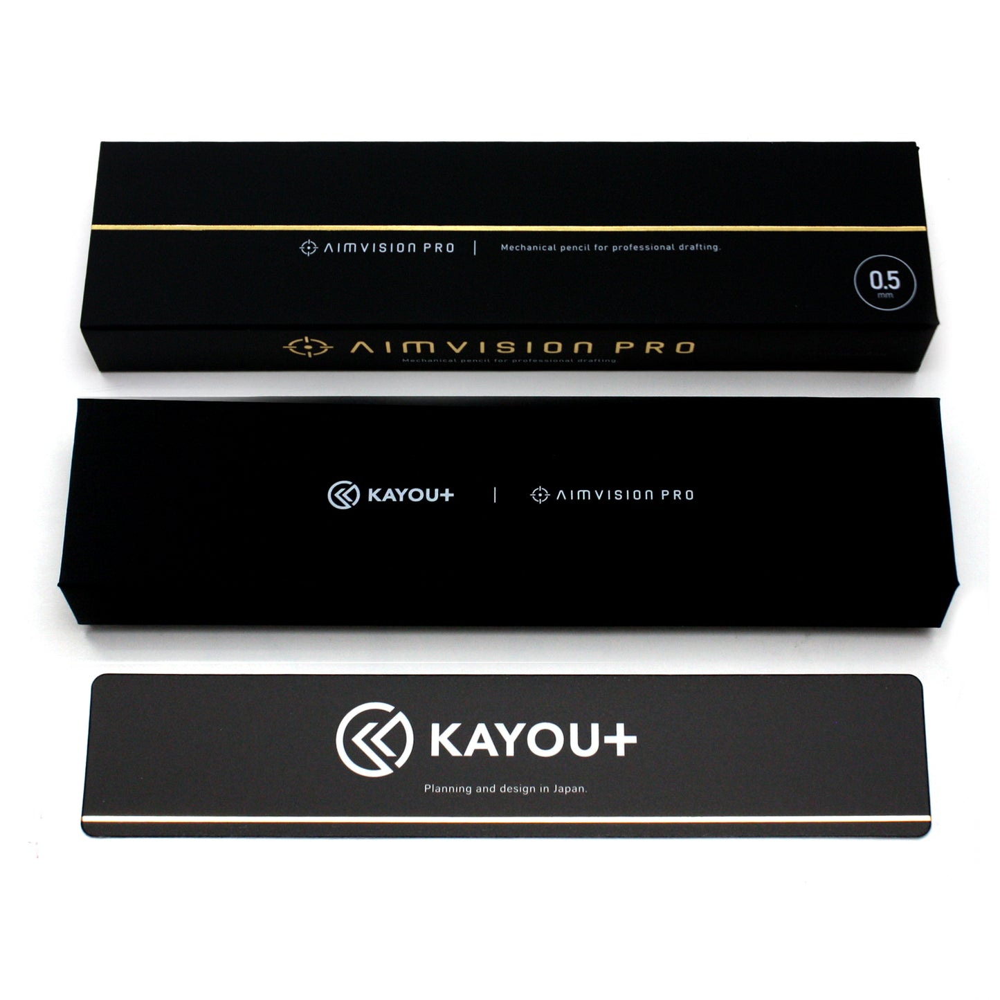 KAYOU AIMVISION PRO カーユー エイムヴィジョンプロ 0.5mm シャープペンシル Meteor Black Titanium Gold Snow White