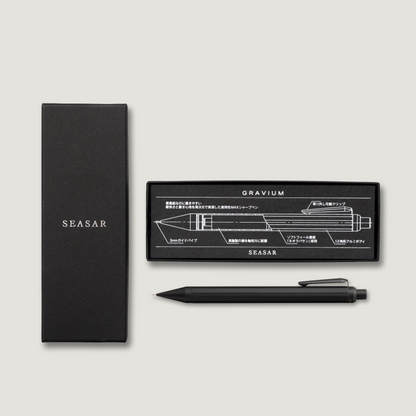 【Official Dealer】SEASER Gravium Practicality MAX Mechanical Pencil Black 0.5mm