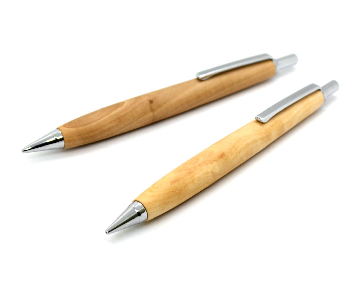 オリーブ木軸シャープペン ブラック シルバー