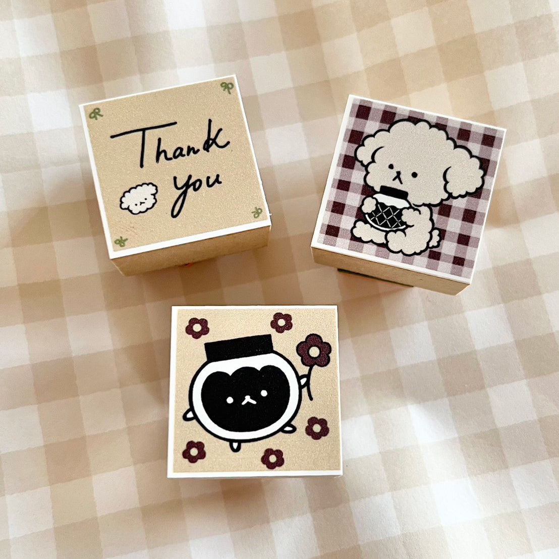 Pompon Merry Original Chocolate Stamp Set (3 stamps)