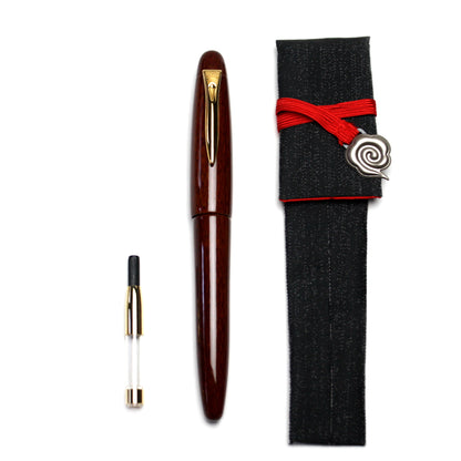 Original fountain pen "Genroku Shogun" lacewood